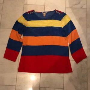 J Crew Striped Blouse